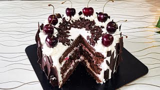 Black Forest Cake  an easy recipe that will melt in your mouth [upl. by Elyrpa]