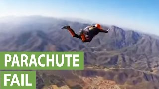 Skydiving Accident Double Malfunction Parachute Collision  MUST SEE [upl. by Eugen]