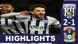 West Brom vs Coventry City 21 Highlights Goals  EFL [upl. by Zetes]