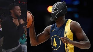 Black Panther Dunk NBA AllStar Slam Dunk Contest 2018 [upl. by Eiroj]