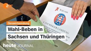 heute journal vom 01092024 Landtagswahlen in Thüringen und Sachsen [upl. by Bella642]