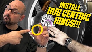 HOW TO INSTALL HUB CENTRIC RINGS amp Why You Need Them [upl. by Andrea]