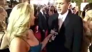 Wentworth Miller Sarah Wayne Callies from Prison Break  Golden Globe Awards [upl. by Ashbey]