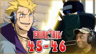 LAXUS VS MYSTOGAN Fairy Tail  Episode 45 46  Reaction [upl. by Hayden191]