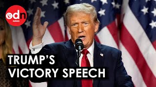 FULL SPEECH Donald Trump Wins 2024 US Presidential Election [upl. by Bridie]