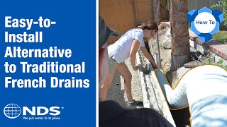 How to Install the EZ Drain™ French Drain  NDS Yard Drainage Systems [upl. by Eelarual380]