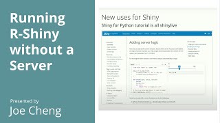 Running RShiny without a Server  positconf2023 [upl. by Edna929]