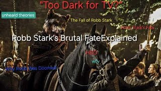 Was Robb Stark Doomed from the Startgameofthrones asoiaf robstarktywin gameofthroneshbo video [upl. by Freyah]