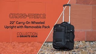 22quot CarryOn Wheeled Upright with Removable Pack  CrossTrek 2 Collection [upl. by Aland636]