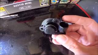 Classic Mini Workshop  Throttle position sensor replacement C16SE [upl. by Mcevoy607]