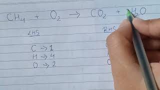 How to balance CH4  O2  CO2  H2O [upl. by Laumas]