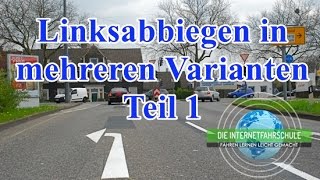 Linksabbiegen Teil 12  Vorfahrtstraße und Zone 30  Fahrstunde  Prüfungsfahrt [upl. by O'Doneven]