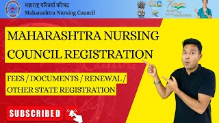 Maharashtra nursing council registration  MNC nursing registration online MNC registration renewal [upl. by Anitneuq]