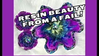 1986 🪻 Making Beauty from a Fail 🪻 RESIN BOWL TUTORIAL 🪻 050424 [upl. by Aierdna]