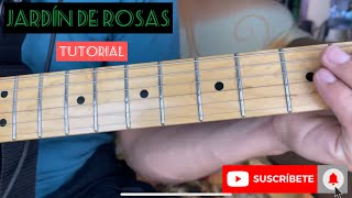 Tutorial jardín de Rosas  Grupo Rojo  Solo de Guitarra [upl. by Brout]