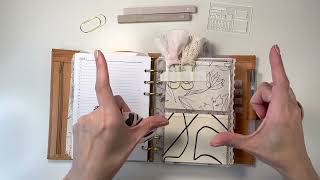 Gillio Personal Wide Undyed Planner Flip Through [upl. by Areema]