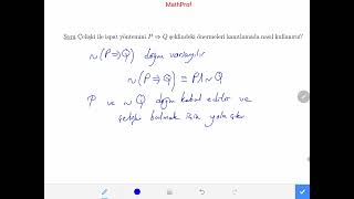 Soyut Matematik5 Ders Çelişki ile İspat [upl. by Sinnal812]