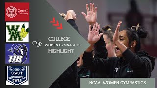 NCAA Womens College Gymnastics Quad Meet GEC Championship Session 1 [upl. by Yartnoed973]