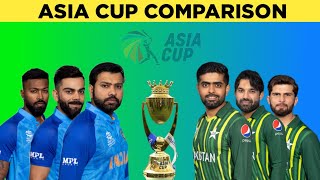 INDIA VS PAKISTAN  Asia Cup Matches Comparison [upl. by Laflam]