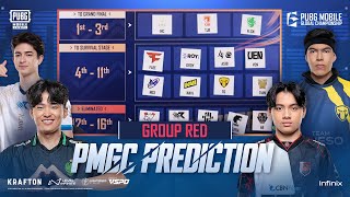 Group Red Prediction  2024 PUBG MOBILE GLOBAL CHAMPIONSHIP [upl. by Kcirdderf]