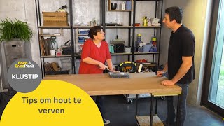 Tips om hout te verven [upl. by Arihay]