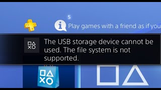 Playstation 4 Flash Drive Not Working Fix [upl. by Keemahs]