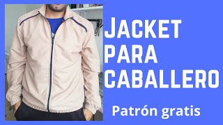 Jacket para hombre  Patrón escalado corte y confección paso a paso Patrón Gratis descargable [upl. by Yelram]