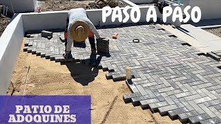 Cómo instalar adoquines MODERNOS muy fácil en tu patio [upl. by Htims]