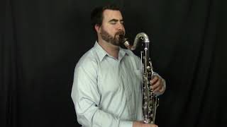 Julius Weissenborn  Bassoon Chord Etude Op 8 Vol I No 3 on Bass Clarinet [upl. by Isyad]