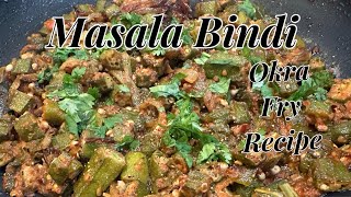 Masala Bhindi recipeOkra fry recipeBindi fry by sa foods [upl. by Anatollo]