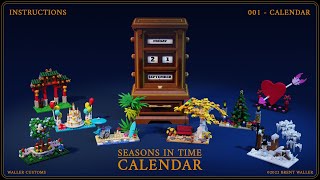 Seasons In Time Calendar  Calendar  LEGO Instructions [upl. by Forelli]