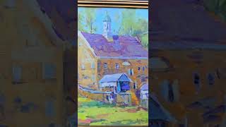 David Lussier painting of the barn at Ardrossan Farms in Villanova Pennsylvania [upl. by Lelia291]