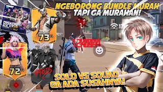 BACK TO BACK BOOYAHH SOLO VS SQUAD NYOBAIN BUNDLE MURAHAN AUTO JADI TAMBAH JAGO P NYARI TIM [upl. by Deborath]