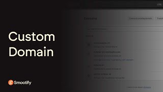 Custom domain and Checkout redirects  Webflow amp Shopify connected Smootifyio [upl. by Wylma650]