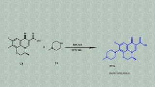 Levofloxacino antibacteriano síntesis [upl. by Ellertnom357]