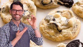 The BEST Cookies and Cream Cookies Recipe  Preppy Kitchen [upl. by Eirod741]