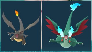 Pokemon GO  Shiny Charizard Mega Evolve Mega Shiny Charizard X iPhone 15 Pro Max Pokémon GO [upl. by Roybn]