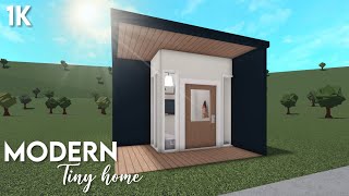 1k NoGamepass Modern Tiny Home  Bloxburg ROBLOX speedbuild [upl. by Clyte800]