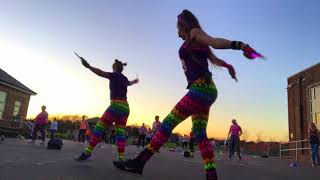 Clubbercise outside at sunset [upl. by Lennahs]