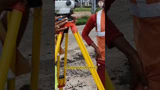 Dumpy Level machine kaise set kare construction civilenginer civilengineering shorts [upl. by Eedoj944]