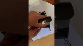 Unboxing Celine Triomphe celine unboxingvideo shorts wallet triomphe [upl. by Mir]