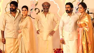 Rajinikanth Nayanthara Vignesh Shivan Suirya Jyothika At Ambani Son Wedding  Anant amp Radhika [upl. by Apthorp]