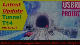 Tunnel T14 Latest Update l USBRL PROJECT l Indian RailwaysCivilEnggKnowledgePlatform [upl. by Cyrilla]