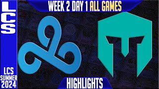 C9 vs IMT Highlights ALL GAMES  LCS W2D1 Summer 2024  Cloud9 vs Immortals Week 2 Day 1 [upl. by Koball466]