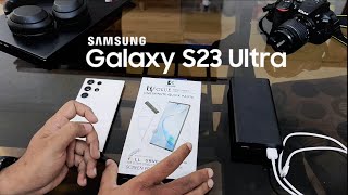 How to Install a Screen Protector on Samsung Galaxy S23S24Ultra At Home with PerfectFit [upl. by Alroi884]