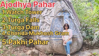 Ajodhya Pahar next day visit Turga Falls amp Dam Chorida Mukhosh Gram  Pakhi Pahar [upl. by Annawahs555]