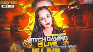 BGMI GIRLGAMER LIVE  THE WITCH GAMING IS LIVE girlgamershortsshort bgmilive bgmi bgmishorts [upl. by Garrick]