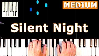 Silent Night  Piano Tutorial MEDIUM [upl. by Alaaj144]