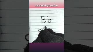 Write the letter B।। How to write b in cursive letter।। Hand writing practice ।। shorts [upl. by Einnaffit]