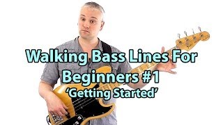 How To Play Walking Bass Lines  Bass Lessons Online [upl. by Acireed]